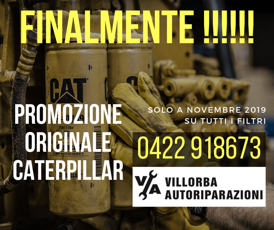 PROMOZIONE FILTRI CATERPILLAR NOVEMBRE 2019